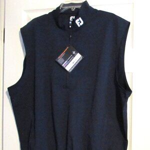 NWT FOOTJOY PERF WINDSHIRT VEST Navy  Size L